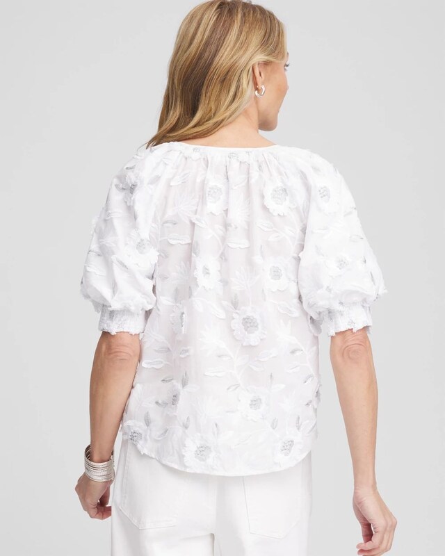 Applique Embroidered Top - image 3